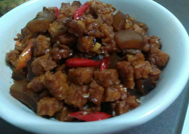 Kikil tempe bumbu kecap
