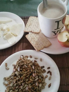 Una foto de Desayuno argentino vegan otoñal