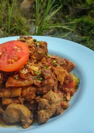 Foto resep Ati Ampela Sambel Kacang Sederhana Simple