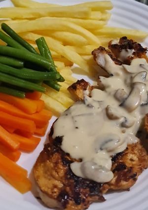 Foto resep Chicken Steak with Mushroom Sauce