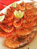 Langostinos a la parrilla