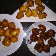 Two-ingredient no yeast fried donuts A picture of Two-ingredient no yeast fried donuts.