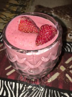 صورة لوصفة سموثي الفراولة