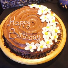 A picture of Cream cheese chocolate cake.