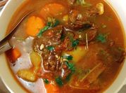 A picture of beef stew stove