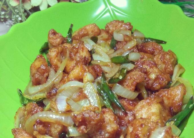 Ayam goreng saus mentega saori