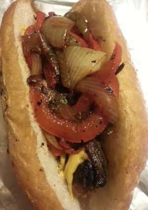 A picture of State Fair Italian Sausage dog.