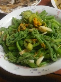 清炒南瓜心 的食譜成品照片