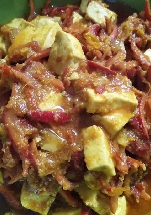 Foto resep Tumis kulit mlinjo tahu