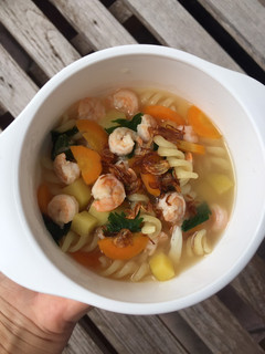 Foto resep Mpasi - Sop Udang Makaroni