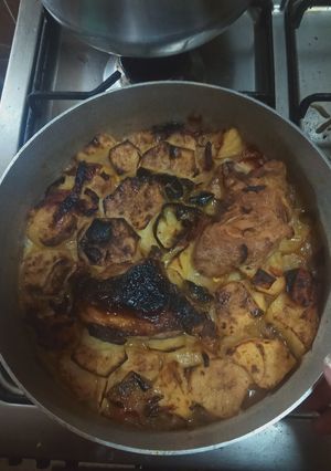 صورة لوصفة صينية بطاطس بالفراخ على قد الايد
