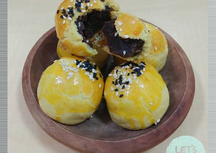 Resep Shanghai Mooncake / Pia Kacang Merah, Lezat