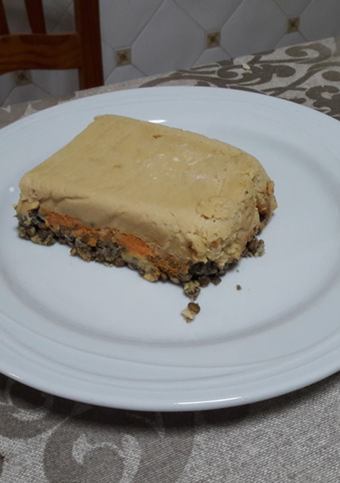 Una foto de “Pastel de carne” vegano