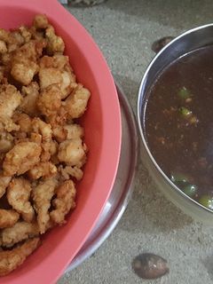 Foto resep Ayam tepung saus lada hitam