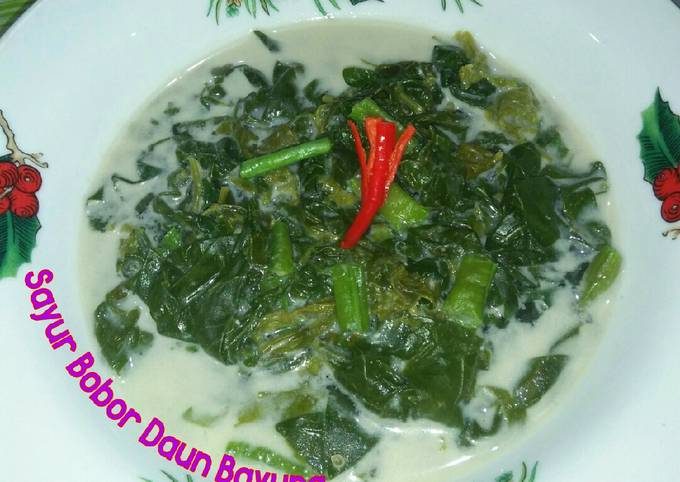 Resep Sayur Bobor Daun Lembayung 🍀 Oleh 🌸 Sisilia Suci Cookpad