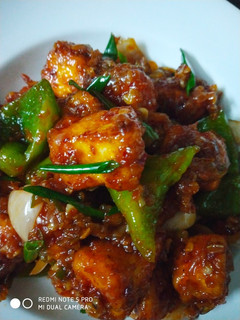 A picture of Chilli paneer.