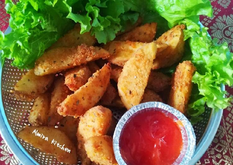 Resep: Potato Wedges👩‍🍳 yang Renyah