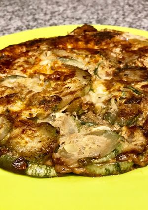 Una foto de Tortilla de zucchini en 5 minutos