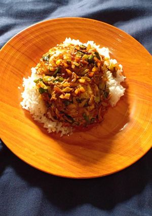 Foto resep Nasi telur ceplok viral kekinian