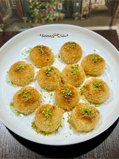 عکسی از دستور باقلوا کادایف لقمه‌ای Katayfi Baklava