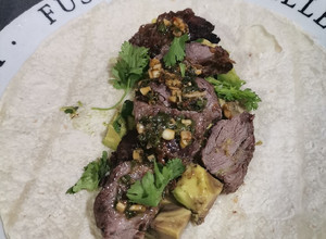 Una foto de Fajitas de Poncho Parrillero