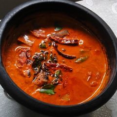 A picture of Fish & banana curry.