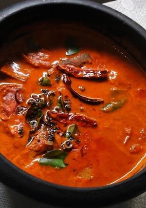 A picture of Fish & banana curry.