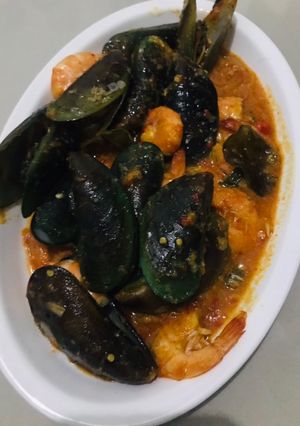 Foto resep Seafood gabrukan saus padang