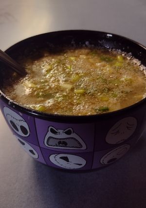 A picture of Instant Pot Egg Drop Soup.