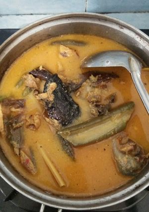 Foto resep Ikan asap kuah santan