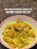 Ikan Merah Goreng & Timun Tua Masak Lemak Cili Api