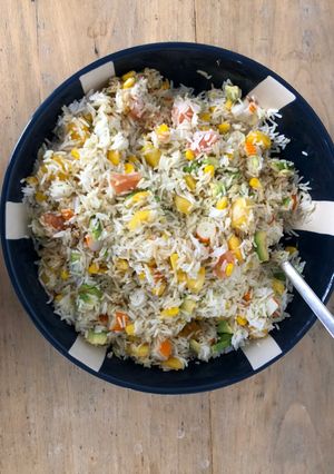 Une photo de Salade de riz Hawaïenne