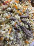 Strogonoff con verduras y arroz integral