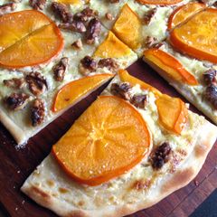 Persimmon Flammkuchen A picture of Persimmon Flammkuchen.