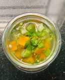 Canh Bí Đỏ Nấu Khoai Lang Mướp Thịt Heo