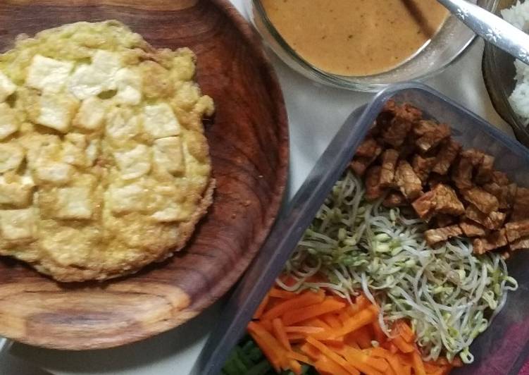 Resep Pecel Sayur + Tahu telur Anti Gagal
