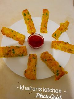 Frittata fingers ainihin hoton girkin