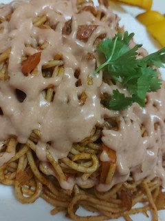 A picture of Spicy Bbq Spaghetti.