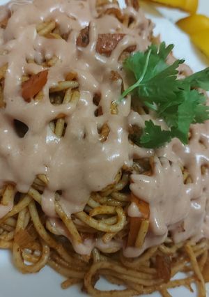 A picture of Spicy Bbq Spaghetti.