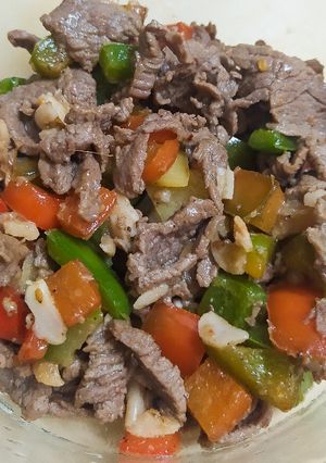 Hình của món Bò lúc lắc.