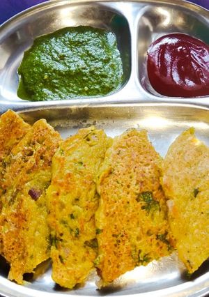 A picture of Bottle gourd cheela.