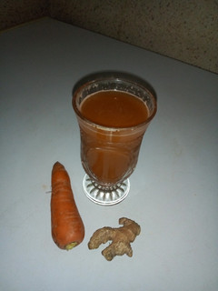 A picture of Carrot and ginger juice.