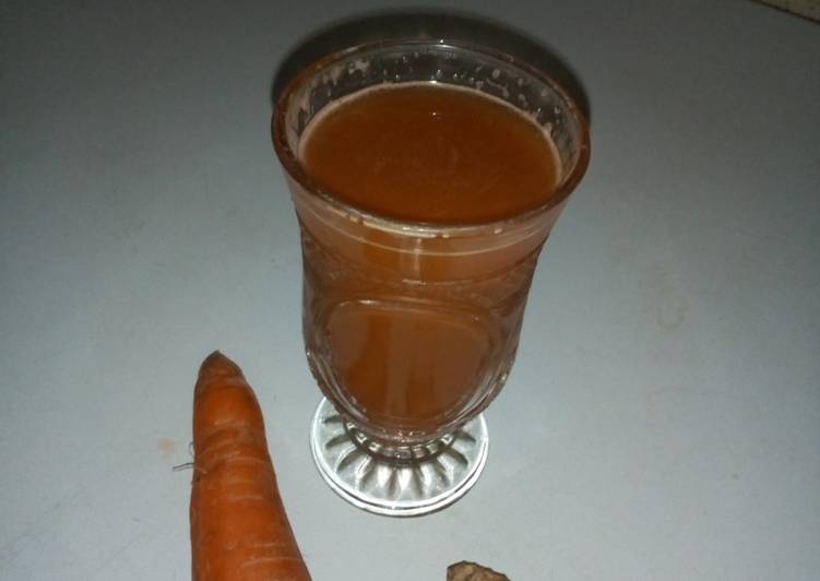 Step-by-Step Guide to Make Homemade Carrot and ginger juice