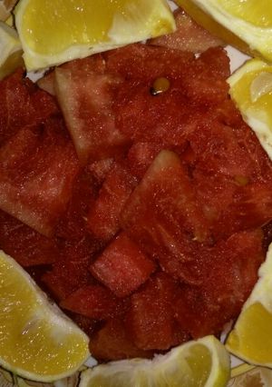 A picture of Orange 🍊 and 🍉 watermelon.