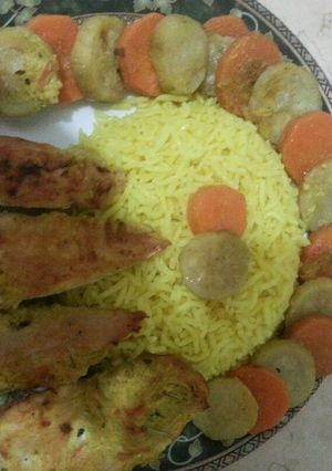 صورة لوصفة خضار سوتيه ورز للدايت