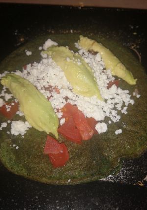 Una foto de Tortilla verde de huevo 🥬🥚