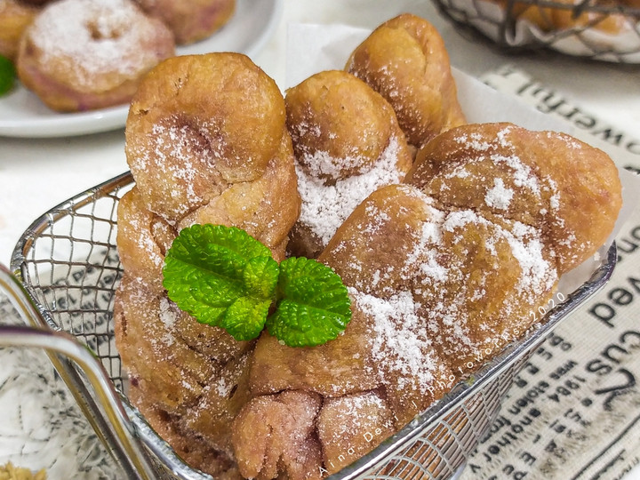 Langkah Mudah untuk Membuat Donat Kepang Ubi Ungu, Enak Banget