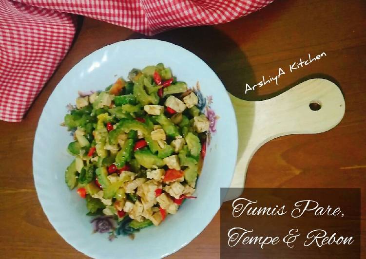Tumis Pare, Tempe &amp; Rebon