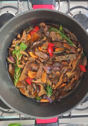 Una foto de Hongos deliciosos al escabeche