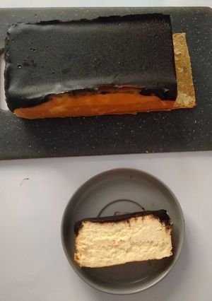 Foto resep Burnt Cheese Cake coklat ganache